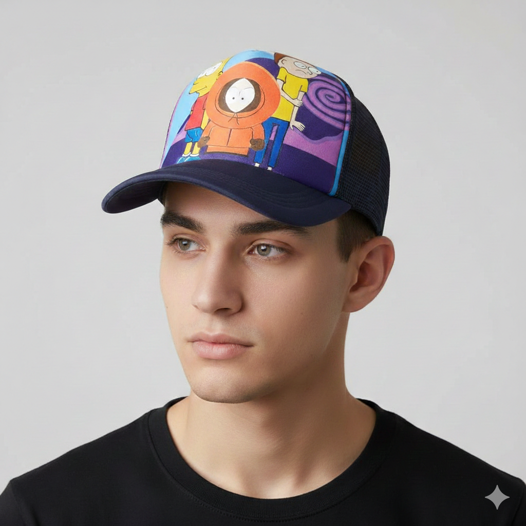 Cartoon "Bad boys" trucker hat