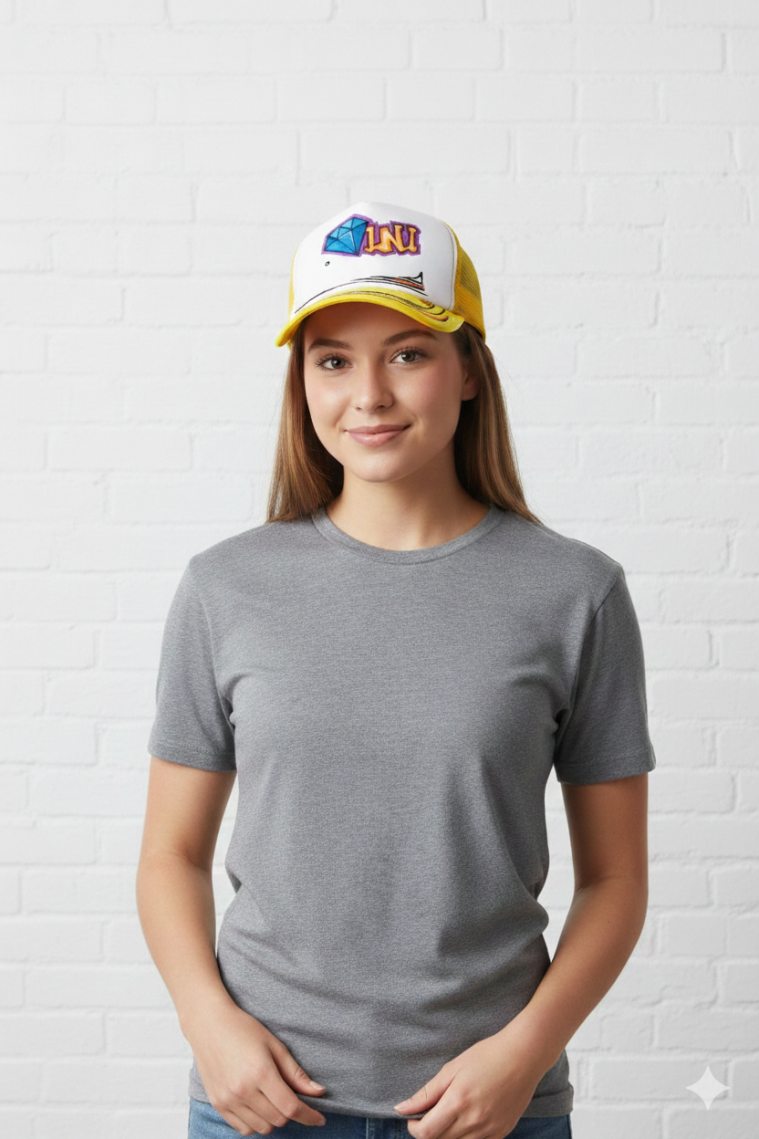 Cartoonized "Gemini" trucker hat