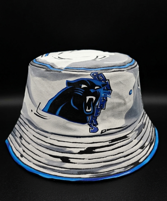 Cartoonized "Panthers" Bucket hat