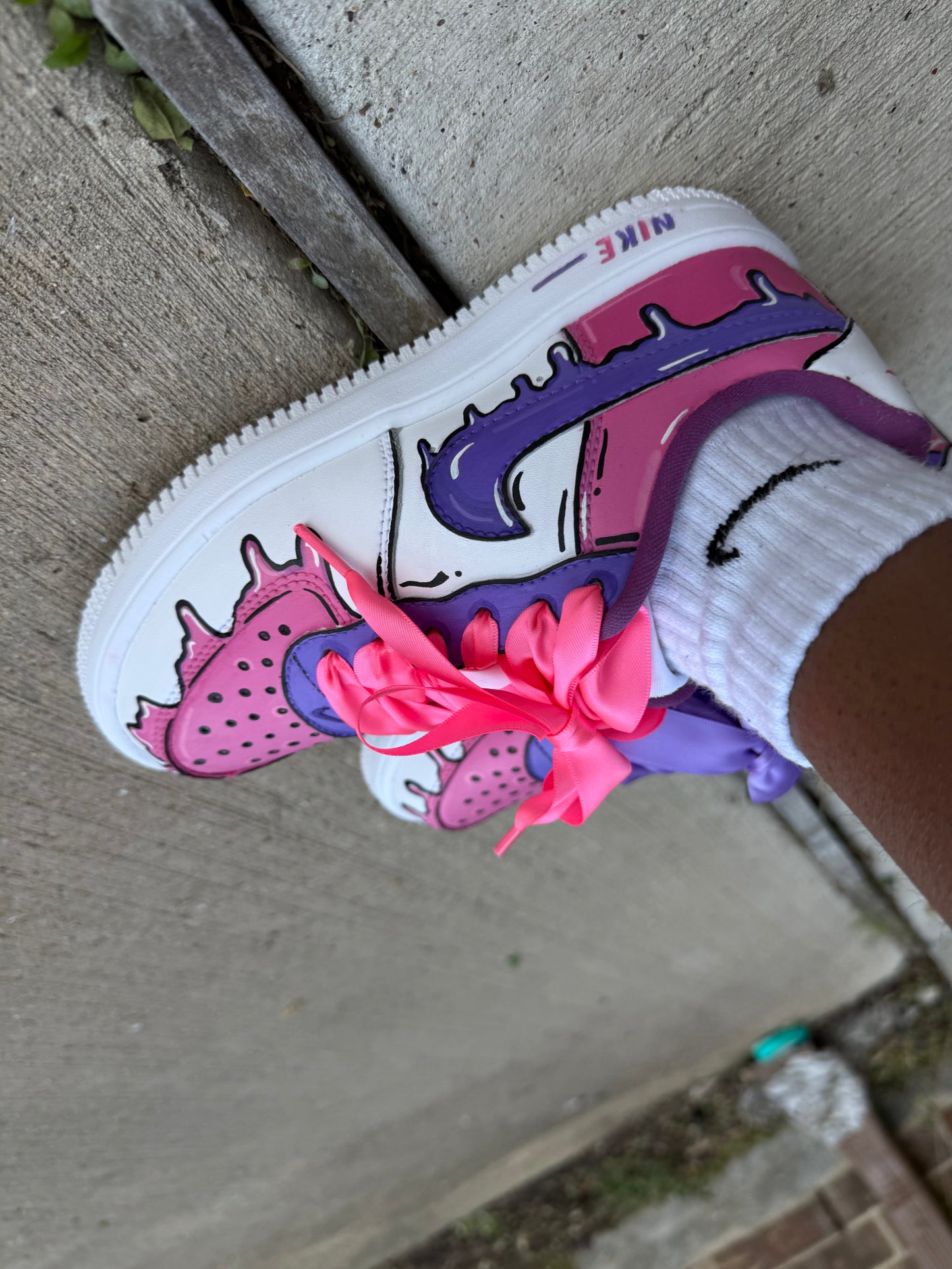 AF1s X Pink-purp Drips!!!