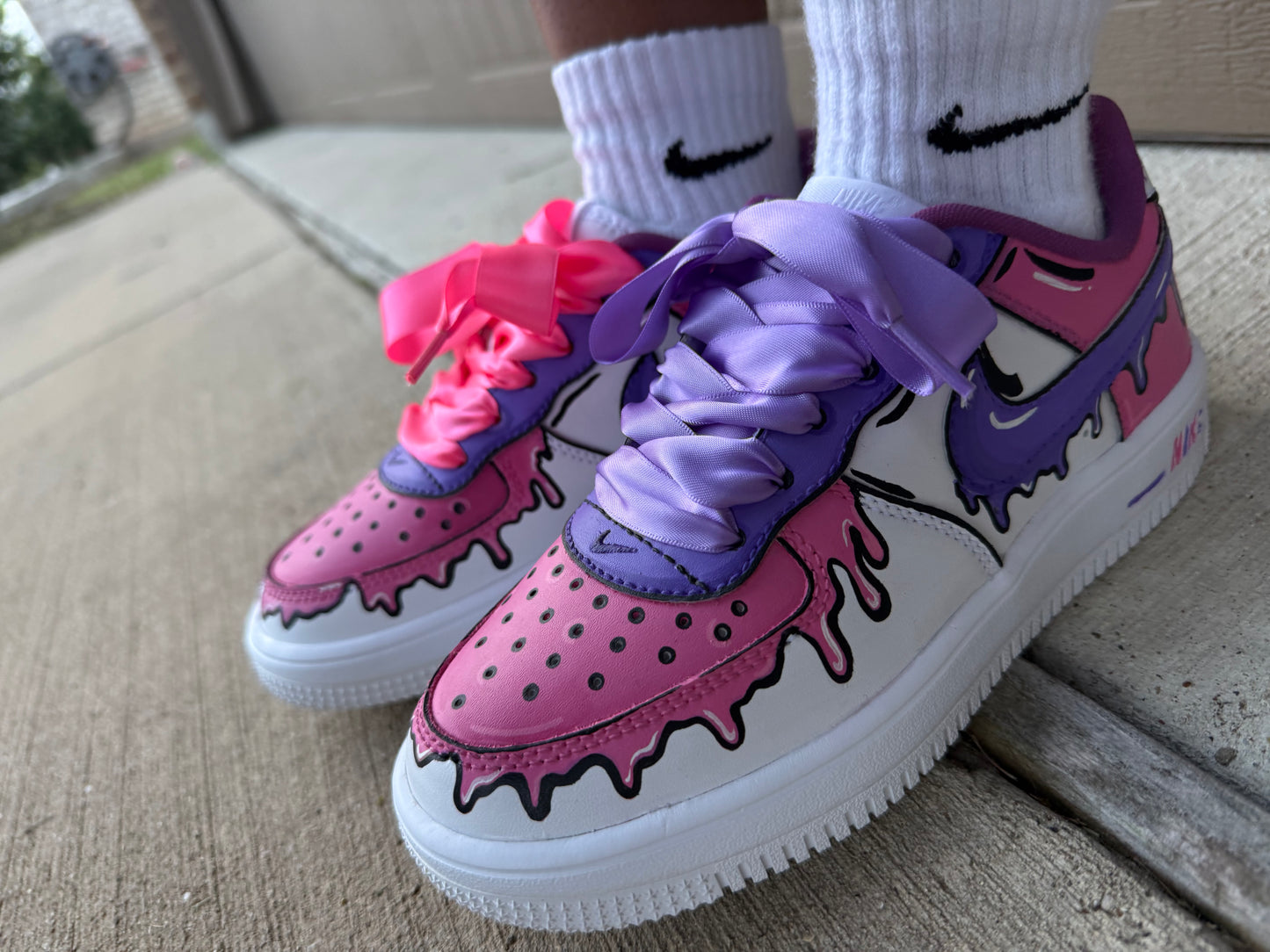 AF1s X Pink-purp Drips!!!