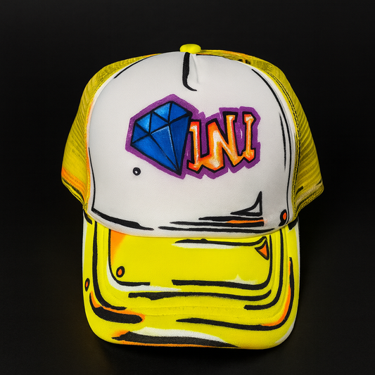 Cartoonized "Gemini" trucker hat