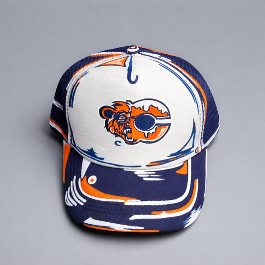 Cartoonized "Chi-Bear" trucker hat