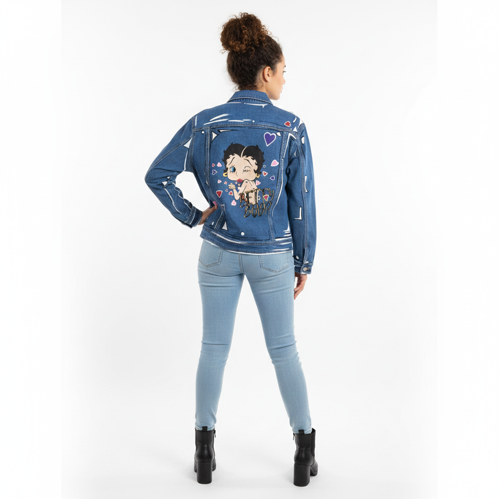 Betty Boop "Cartoonized" Jean jacket