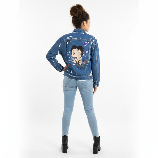 Betty Boop "Cartoonized" Jean jacket
