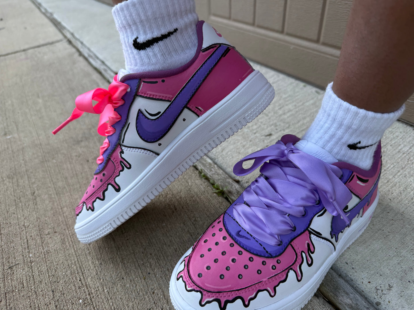 AF1s X Pink-purp Drips!!!